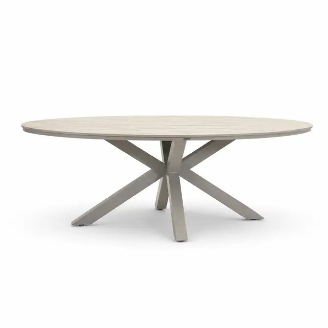 Edison tafel 220x115xH75 cm taupeteak, Garden Impressions, tuincentrumoutlet.com