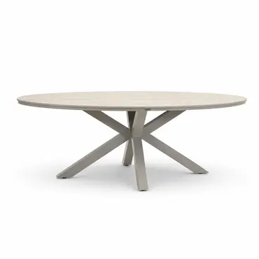 Edison tafel 220x115xH75 cm taupeteak, Garden Impressions, tuincentrumoutlet.com