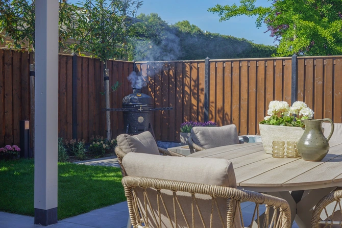 Edison tafel 220x115xH75 cm taupe/teak - afbeelding 16