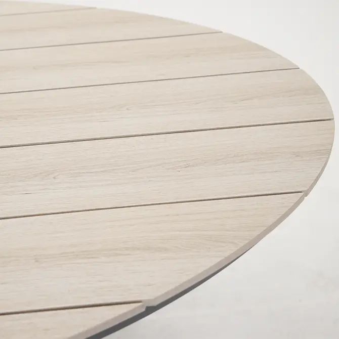 Edison tafel 220x115xH75 cm zwartteak poot, Garden Impressions, tuincentrumoutlet.com