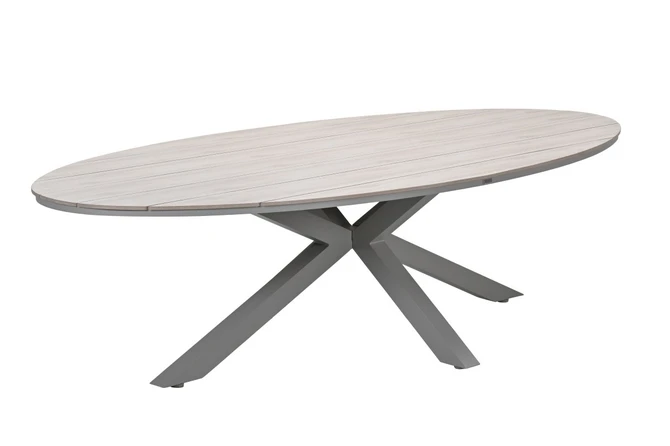 Edison tafel 280x140xH75 cm taupelight teak, Garden Impressions, tuincentrumoutlet.com