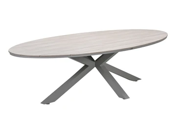 Edison tafel 280x140xH75 cm taupelight teak, Garden Impressions, tuincentrumoutlet.com