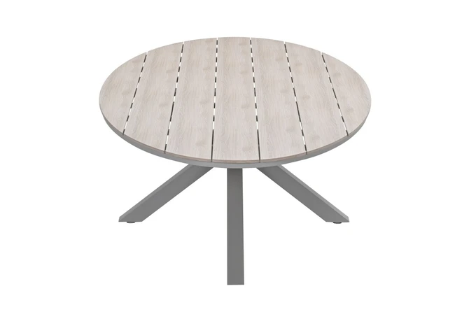 Edison tafel 280x140xH75 cm taupelight teak bovenkant, Garden Impressions, tuincentrumoutlet.com