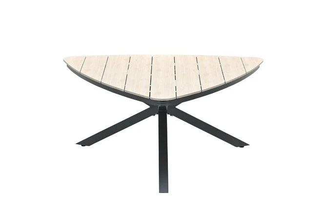 Edison triangle tafel 170cm black light teak, Garden Impressions, tuincentrumoutlet.com