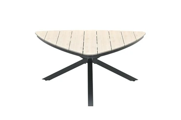 Edison triangle tafel 170cm black light teak, Garden Impressions, tuincentrumoutlet.com