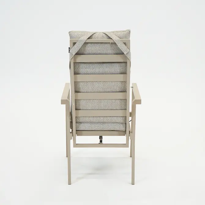 Elba verstelbare stoel beige achter, Sens-Line, Tuincentrumoutlet.com