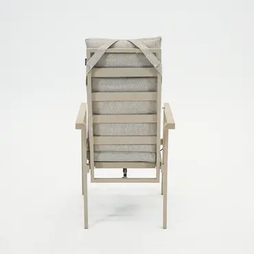 Elba verstelbare stoel beige achter, Sens-Line, Tuincentrumoutlet.com