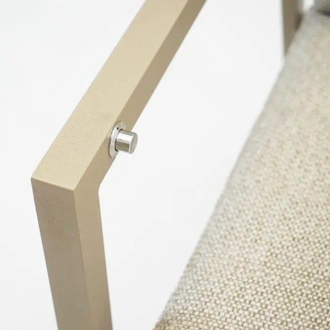 Elba verstelbare stoel beige knopje, Sens-Line, Tuincentrumoutlet.com