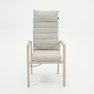 Elba verstelbare stoel beige voorkant, Sens-Line, Tuincentrumoutlet.com