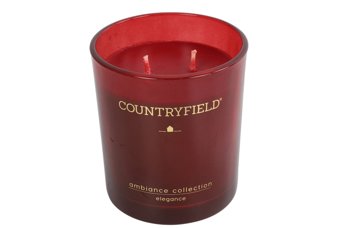 Elegance Geurkaars ro M rood, Countryfield, Tuincentrumoutlet