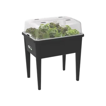 Elho Kweektafel green basic super xxl living black met deksel sfeer, Elho, tuincentrumoutlet.com