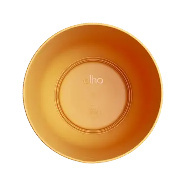 Jazz rond 14cm amber geel binnenkant, Elho, tuincentrumoutlet