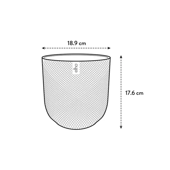 ELHO Pot jazz 19cm toscaans rood afmetingen, Elho, tuincentrumoutlet