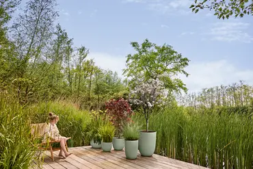 Pot sereh hg d30cm groen setfoto, Elho, tuincentrumoutlet.com