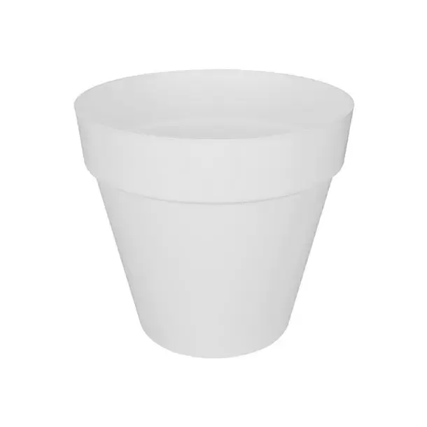 Elho Pot+wiel loft urb rond d50cm wit - afbeelding 1