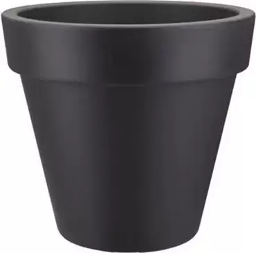 Elho Pure Round 40 Antraciet Zwart Bloempot Pot - afbeelding 2