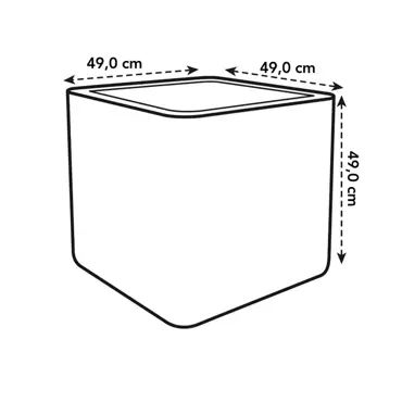 pure soft brick wheels 50cm antraciet afmetingen, Elho, tuincentrumoutlet