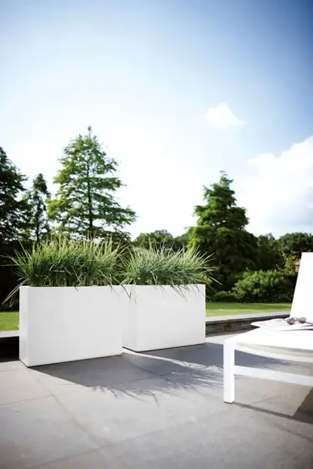 pure soft brick divider wheels 80cm wit terras, Elho, tuincentrumoutlet