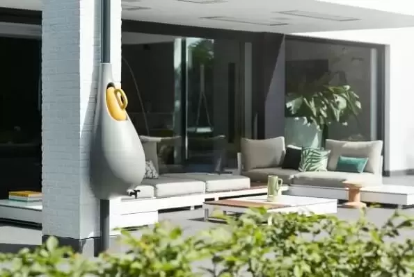 Elho Regenton Pure Raindrop 70 liter Grijs met Gieter - afbeelding 2