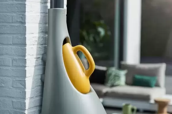 Elho Regenton Pure Raindrop 70 liter Grijs met Gieter - afbeelding 3