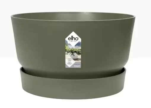 Elho Schaal greenville - 33 cm groen - afbeelding 2