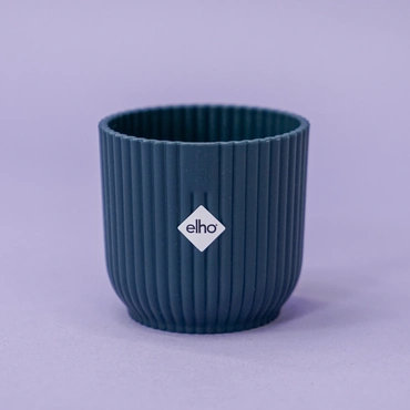 Elho Vibes Fold Mini Rond 7 Diepblauw Blauw Bloempot Pot