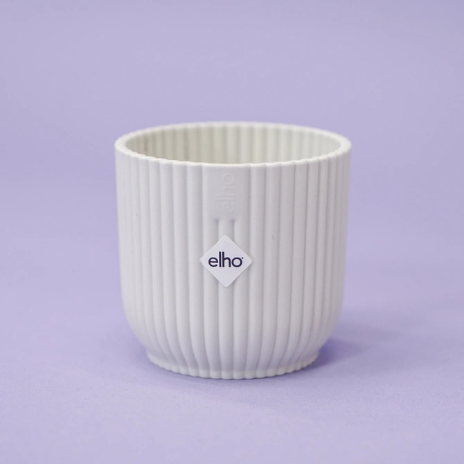 Elho Vibes Fold Mini Rond 7 Zijdewit Wit Bloempot Pot - afbeelding 1