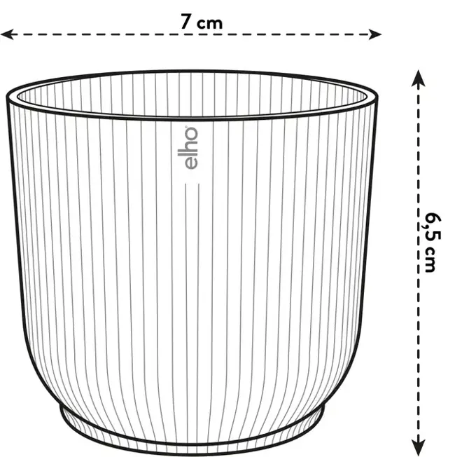 vibes fold rond mini 7cm zijdewit afmetingen, Elho, tuincentrumoutlet