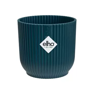 Elho Vibes Fold Mini Rond 9 Diepblauw Blauw Bloempot Pot