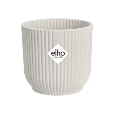 Elho Vibes Fold Mini Rond 9 Zijdewit Wit Bloempot Pot