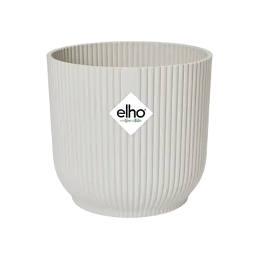 Elho Vibes Fold Rond 14 Zijdewit Wit Bloempot Pot