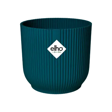 Elho Vibes Fold Rond 16 Diepblauw Blauw Bloempot Pot