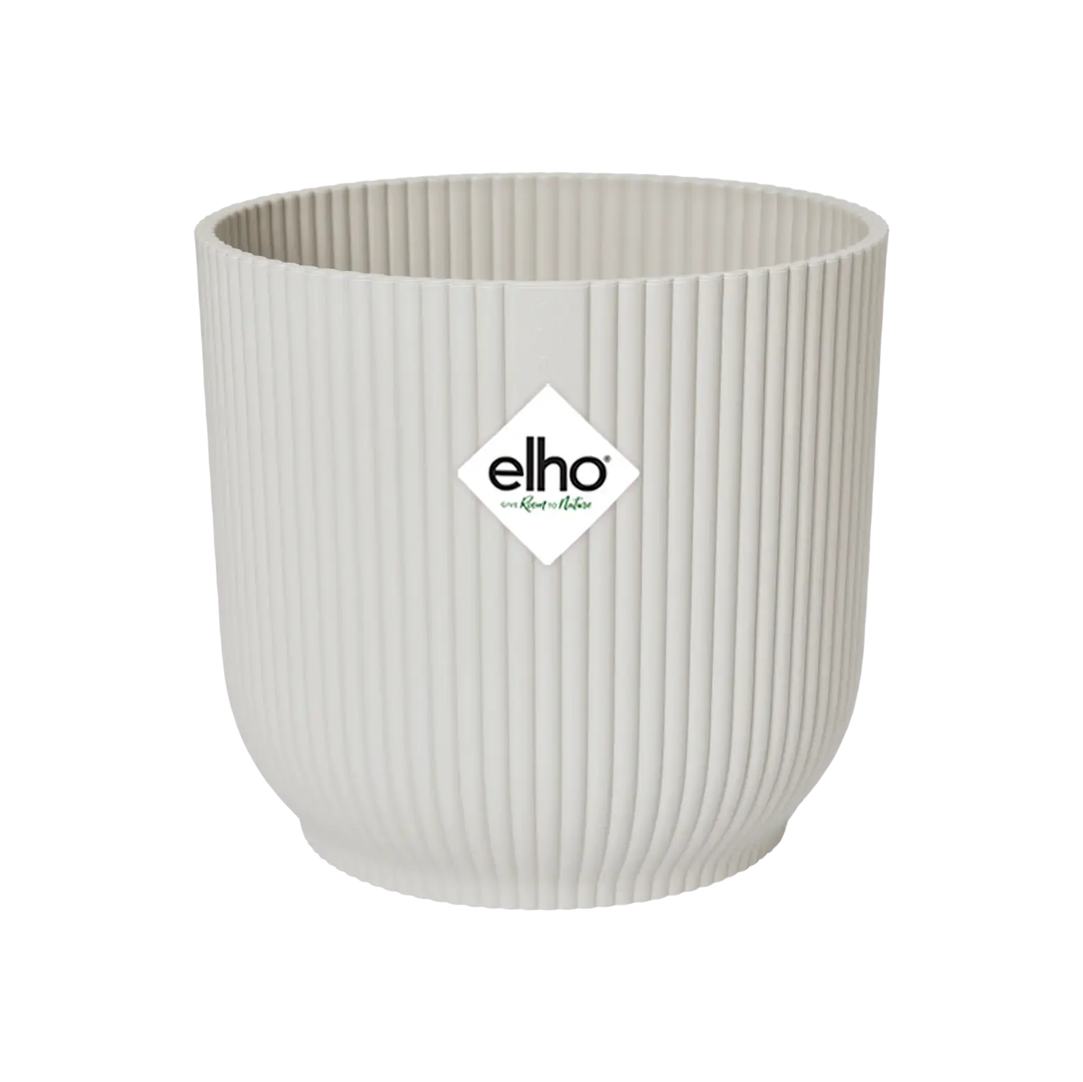 Elho Vibes Fold Rond 30 Zijdewit Wit Bloempot Pot