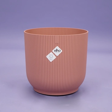 Elho Vibes Fold Rond 35 Delicaat Roze Wielen Bloempot Pot - afbeelding 1