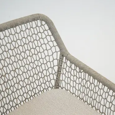 Emilia eetstoel beige detail, Vita tuinmeubelen, Tuincentrumoutlet.com