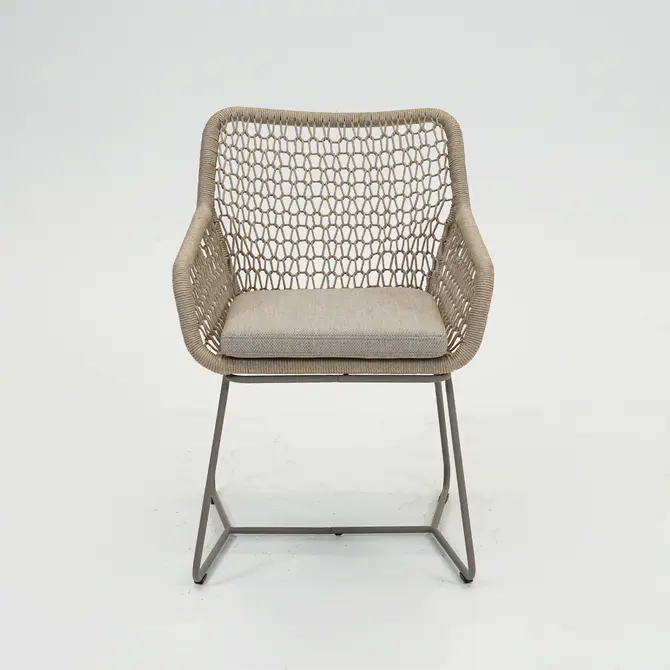 Emilia eetstoel bruin voor, Vita tuinmeubelen, Tuincentrumoutlet.com