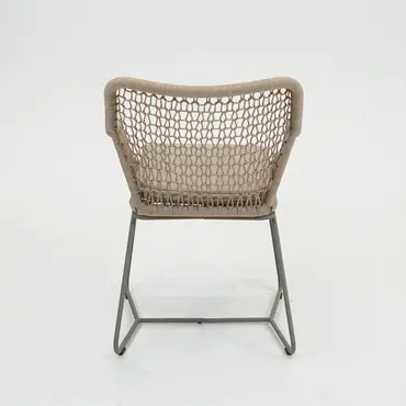 Emilia eetstoel bruin achter, Vita tuinmeubelen, Tuincentrumoutlet.com