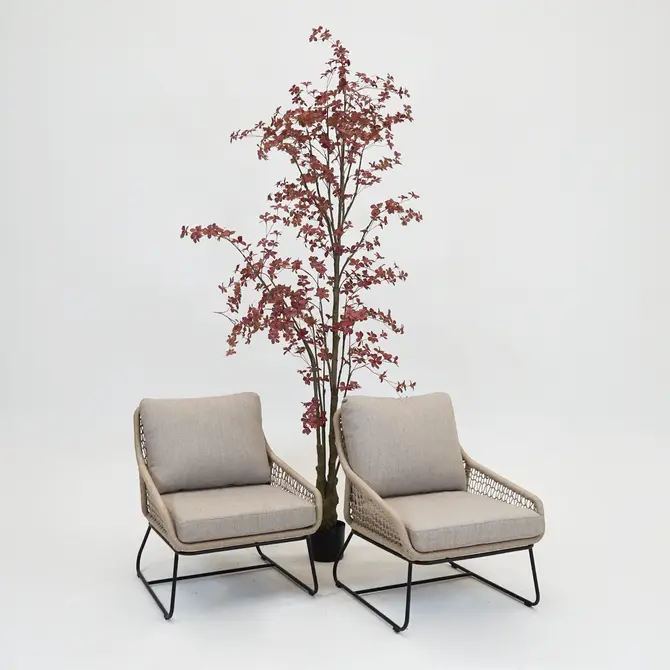 Emilia lounge stoel bruin sfeer, Vita tuinmeubelen, Tuincentrumoutlet.com