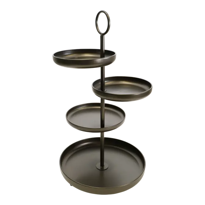 Etagère Metaal Zwart (L45.5 x B41 x H75 cm), NOACH Outdoor, Tuincentrum Outlet