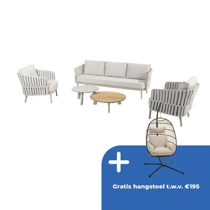 Eva loungeset met Emma salontafels - afbeelding 1