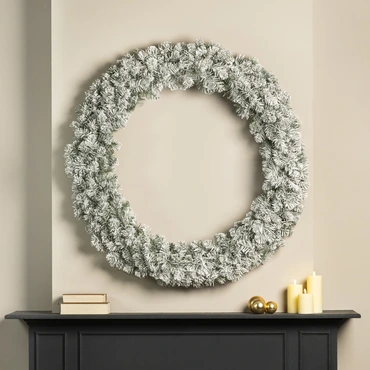 Everlands 120 cm Imperial Sneeuwkrans sfeer, Everlands, tuincentrumoutlet.com
