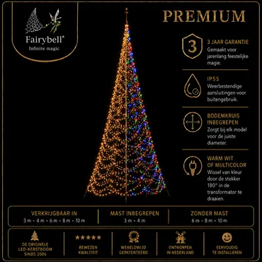 Fairybell premium luminous switch 600cm 2048led informatie, Fairybell, tuincentrumoutlet.com