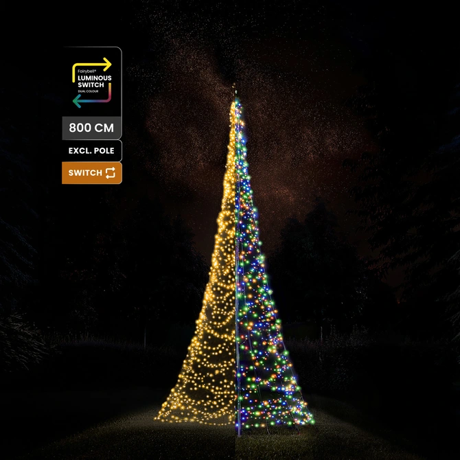 Fairybell Premium luminous switch 800cm 1536led sfeer, Fairybell, tuincentrumoutlet.com