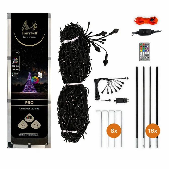 Fairybell Pro smart magic 600cm 1152led rgbw verpakking, Fairybell, tuincentrumoutlet.com