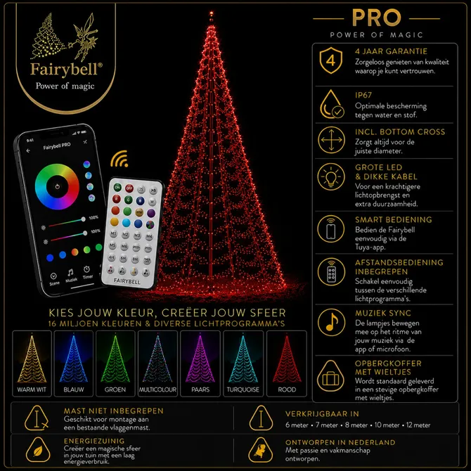 Fairybell Pro smart magic 600cm 1152led rgbw informatie, Fairybell, tuincentrumoutlet.com