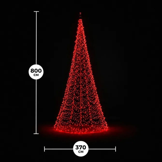 Fairybell Pro smart magic 800cm 1536led rgbw afmetingen, Fairybell, tuincentrumoutlet.com