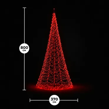 Fairybell Pro smart magic 800cm 1536led rgbw afmetingen, Fairybell, tuincentrumoutlet.com