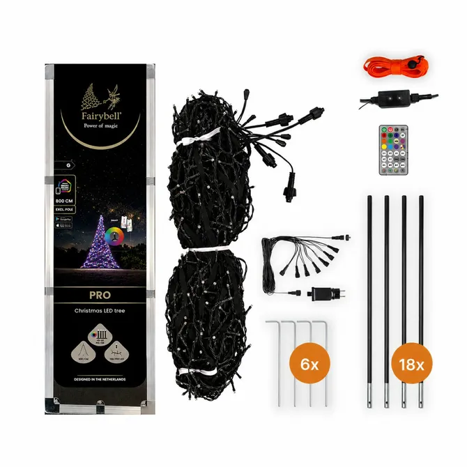 Fairybell Pro smart magic 800cm 1536led rgbw verpakking, Fairybell, tuincentrumoutlet.com
