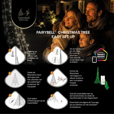Fairybell Pro smart magic 800cm 1536led rgbw instructie, Fairybell, tuincentrumoutlet.com