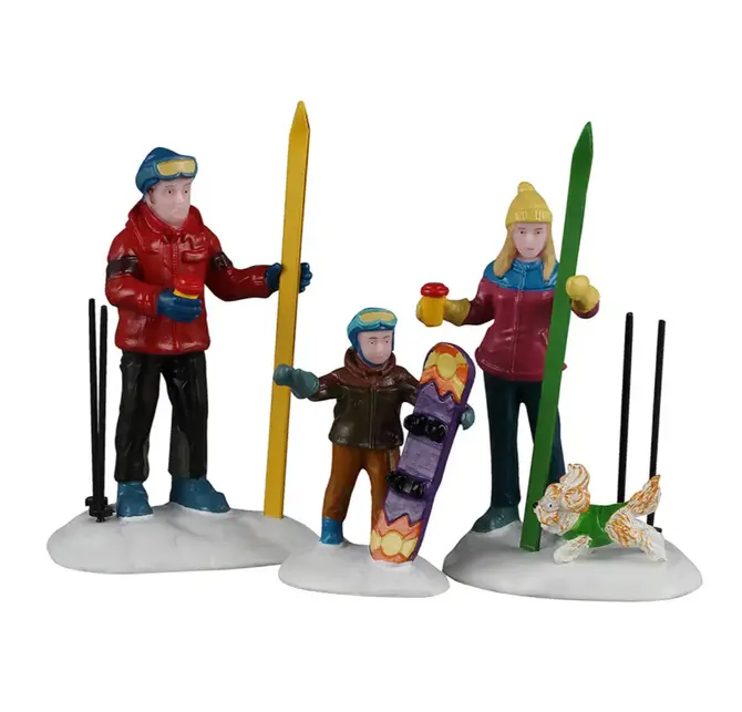 Family ski day  set of 3